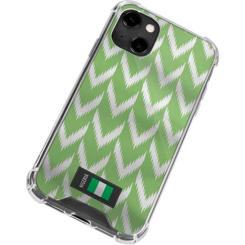 Nigeria Soccer Flag iPhone 14 Clear Case